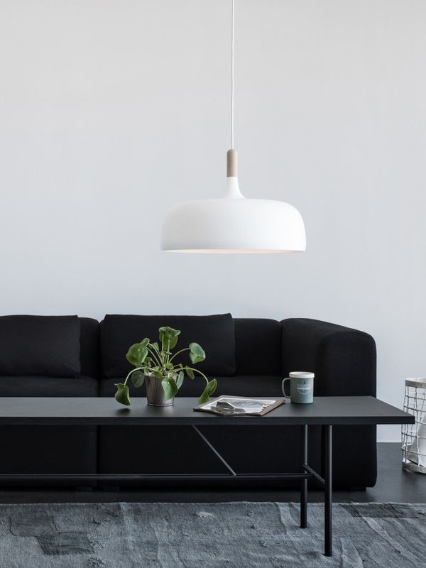 Northern Acorn Pendant Lamp White Matt, Hvit Taklampe