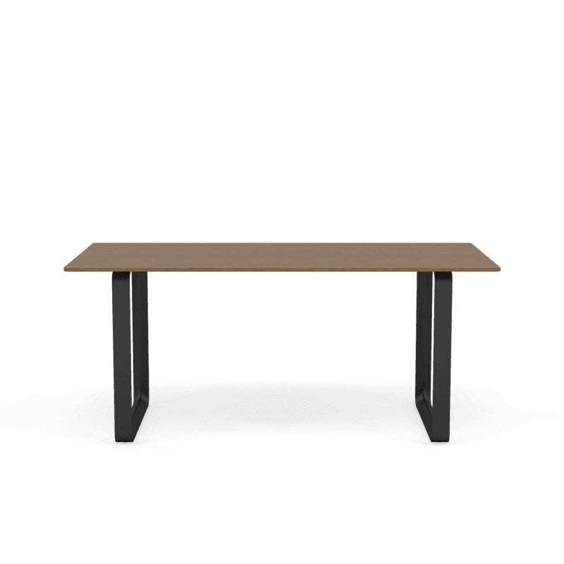 Muuto 70/70 Table 170 cm Solid Smoked Oak Spisebord Black Svart