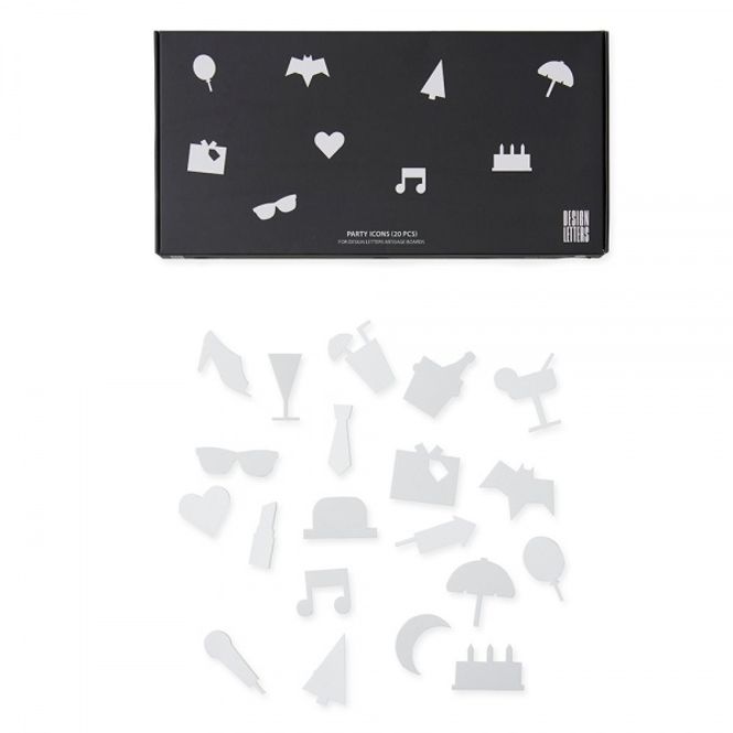 Hovedbilde Design Letters Party icons, ...