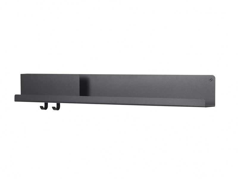 Muuto Folded Shelves Large Black Hylle