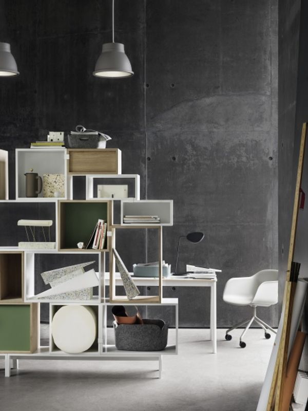 Muuto Leaf Table Lamp Grey Grå bordlampe