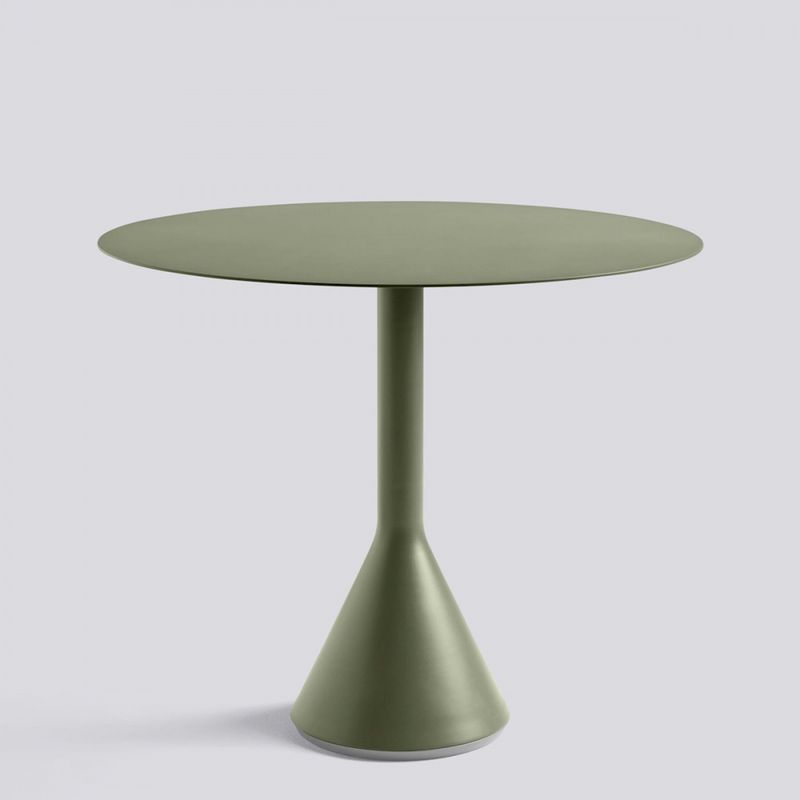 HAY Palissade Cone Table Ø 90 H 74 Olive Utebord bord