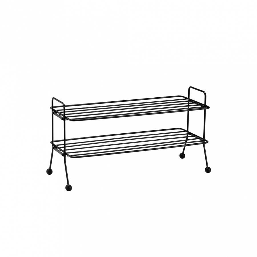 maze, Bill Shoe Shelf, Black, Svart Skohylle