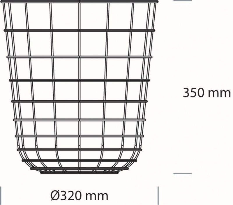 Menu WIRE Bin, Black