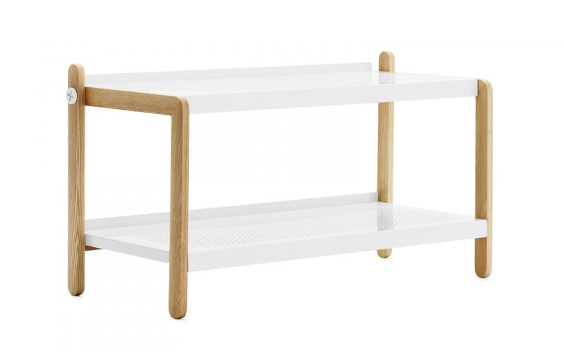 Normann Copenhagen Sko Shoerack White Skohylle Hvit