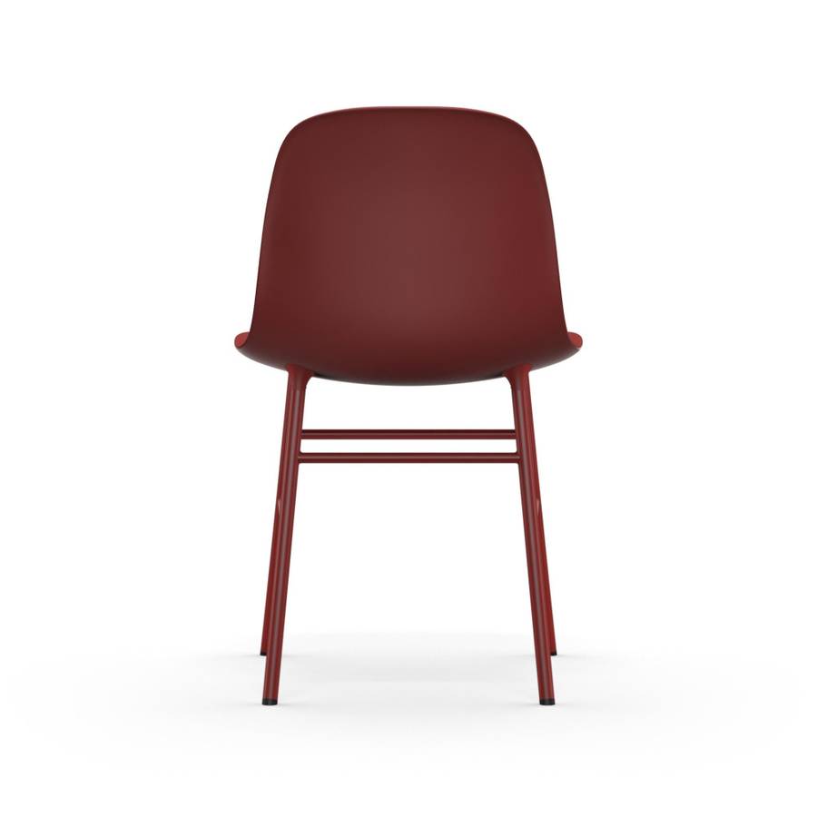 Normann Copenhagen Form Chair Steel Red RedRdStl Stol