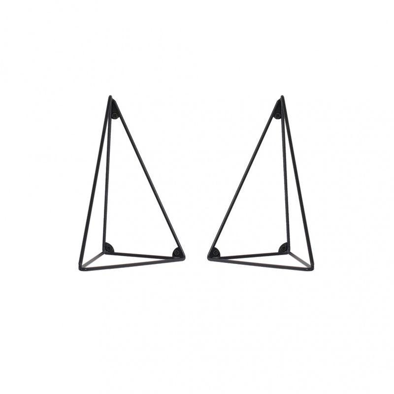 maze Pythagoras Brackets Black, hylleknekt, svart 2 pakk