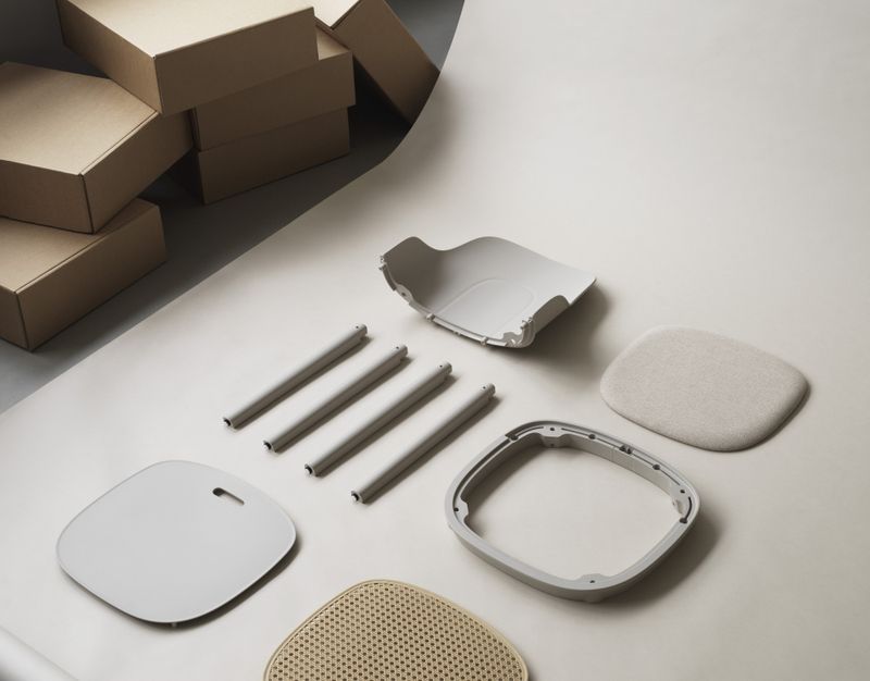 Normann Copenhagen Allez Chair PP, Grey, Grå stol