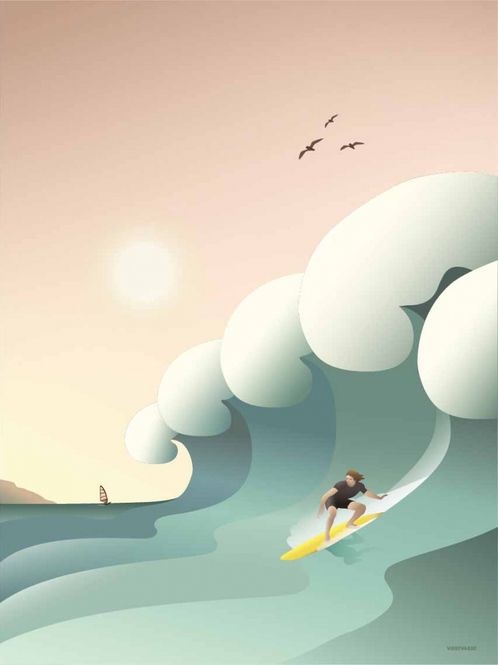 Hovedbilde Vissevasse Surfer 50x70