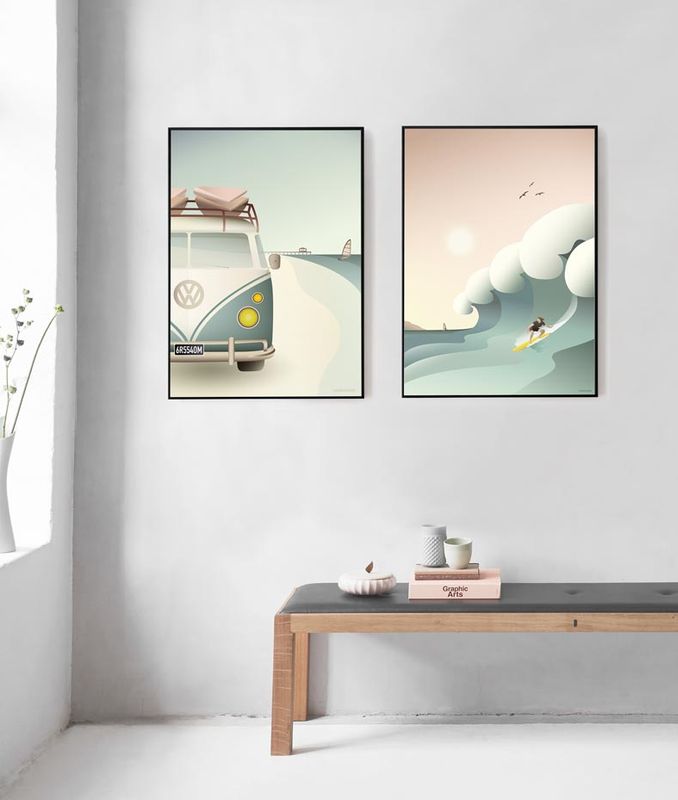 Vissevasse Surfer 50x70