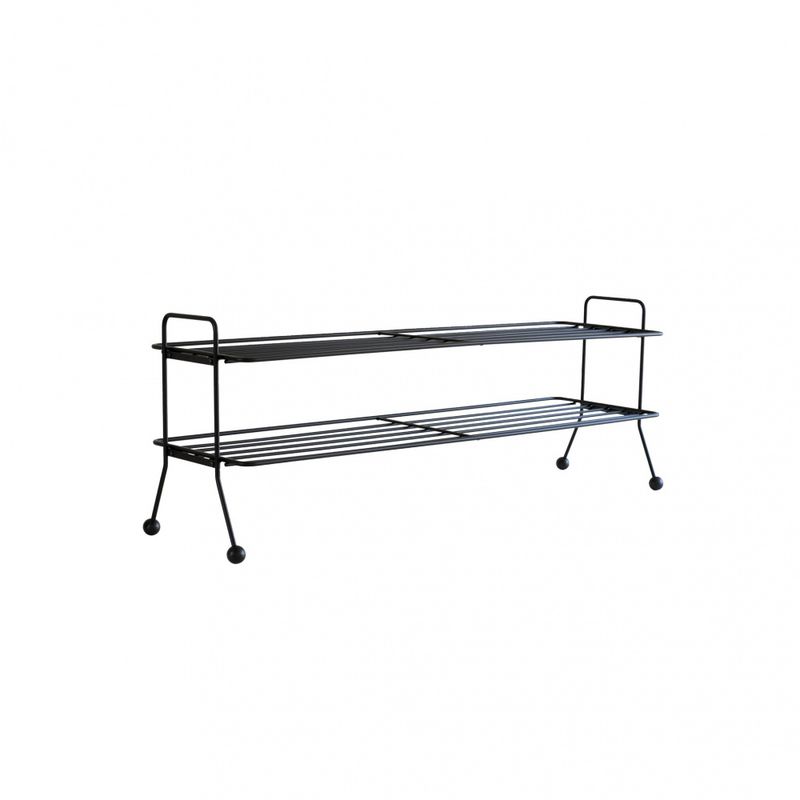 maze, Bill Shoe Shelf Large Black, Svart Skohylle