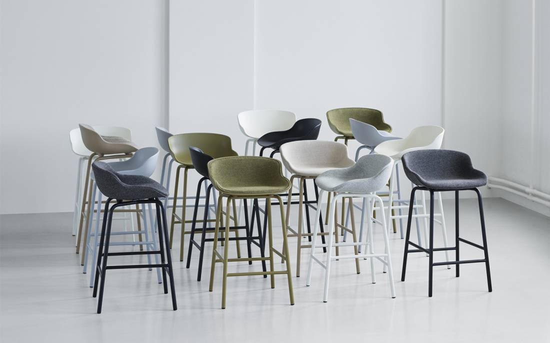 Normann Copenhagen Hyg Barstool Black, barkrakk