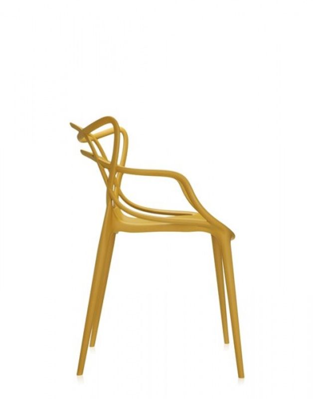 Kartell Masters Dining Chair spisestol, Mustard Sennep