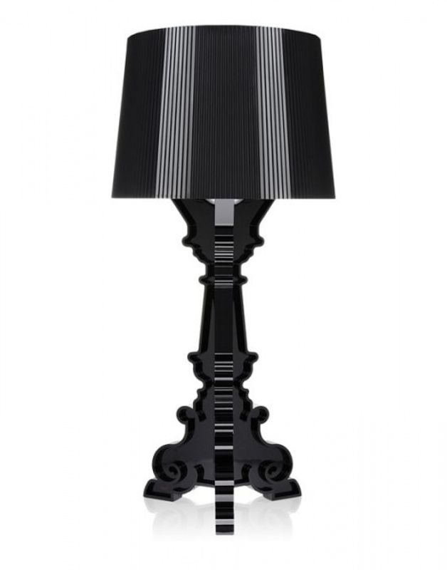 Kartell Bourgie Lampe, Black Crystal, Bordlampe