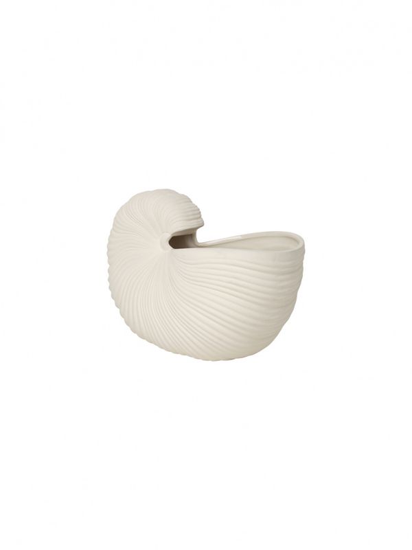 ferm LIVING Shell Pot Off White, Blomsterpotte