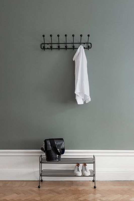 maze, Bill Horizontal Coat Rack Black, knagg og knaggrekke svart