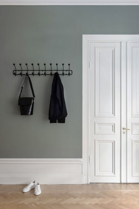 maze, Bill Horizontal Large Black, knagg og knaggrekke svart