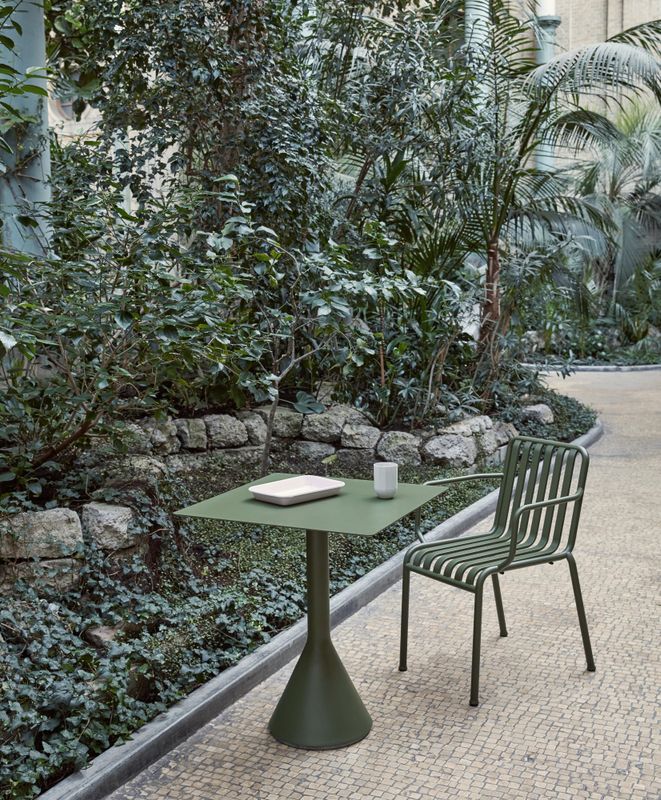 HAY Palissade Armchair Stol med armlener, Olive Hagestol