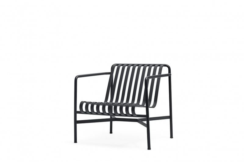 HAY Palissade Lounge Chair Low, Anthracite Hagestol Loungestol
