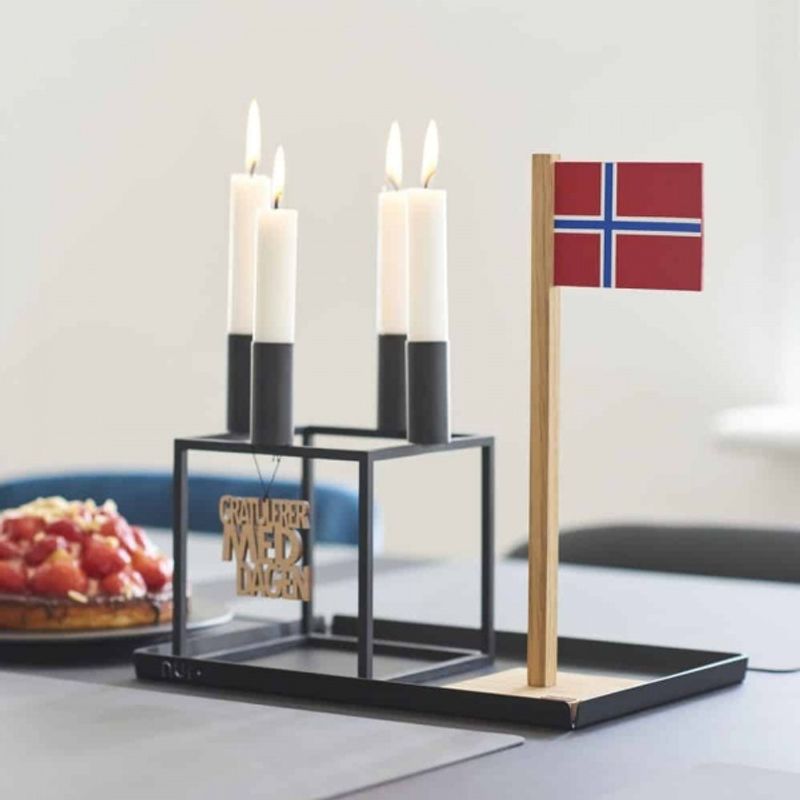 Felius Design Norsk Flagg med magnet, bursdagsflagg