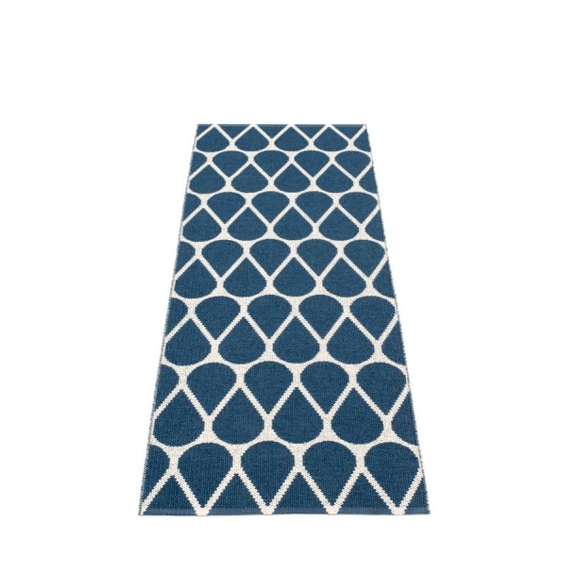 Pappelina Otis Gulvløper 70x200 Ocean Blue/Vanilla