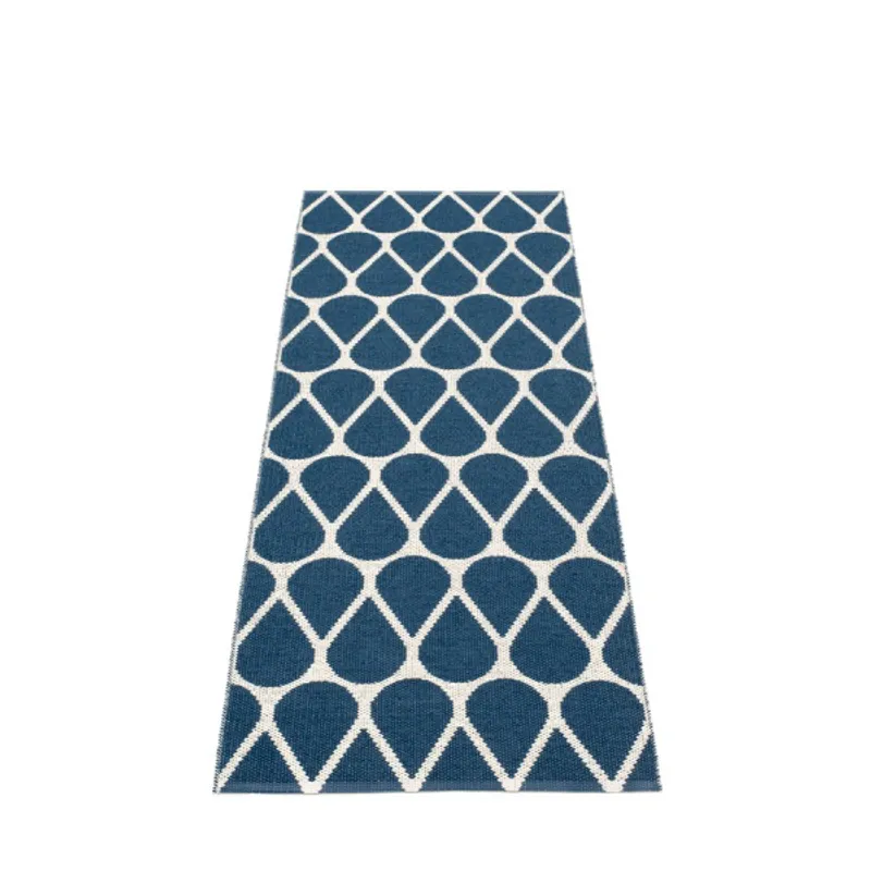 Pappelina Otis Gulvløper 70x200 Ocean Blue/Vanilla