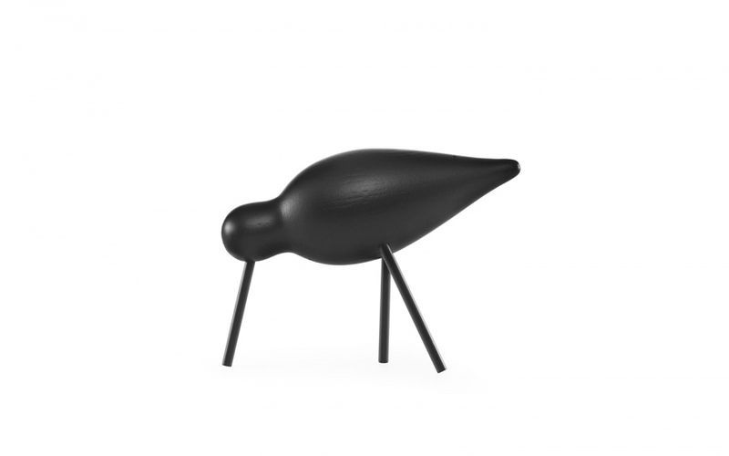 Normann Copenhagen Shorebird Medium, black/black, svart fugl