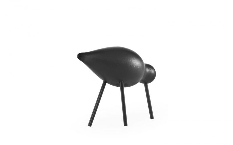 Normann Copenhagen Shorebird Medium, black/black, svart fugl