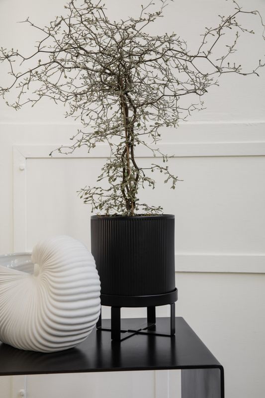 Ferm Living Bau pot, small Black, Svart Blomsterpotte