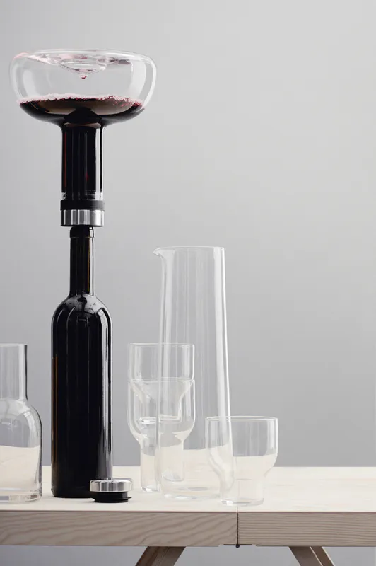 Menu Wine Breather Delux, Clear/Gold