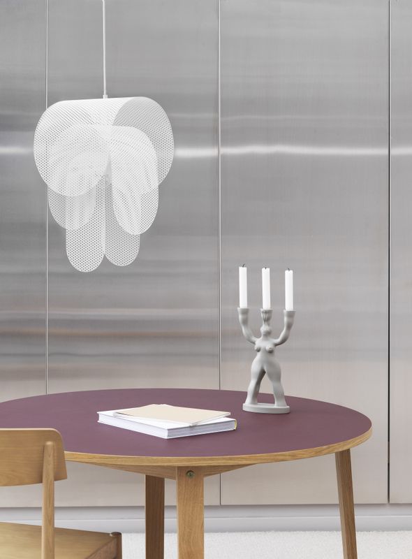 Normann Copenhagen Superpose Pendant Lamp, white Hvit pendel tak