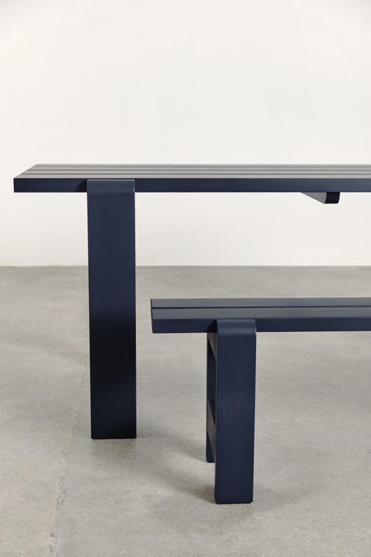HAY Weekday Table, 180 x 66 Blue Spisebord, Utebord