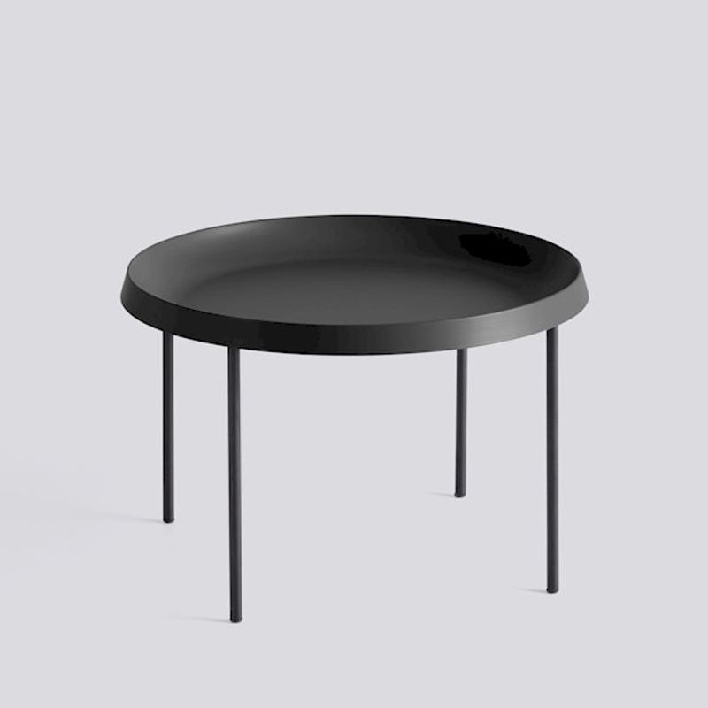 HAY Tulou Coffee Table, Black Ø55cm