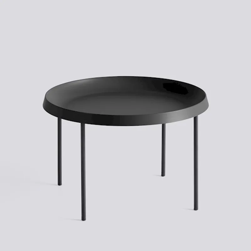 HAY Tulou Coffee Table, Black Ø55cm