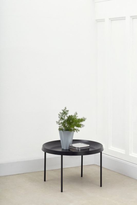 HAY Tulou Coffee Table, Black Ø55cm