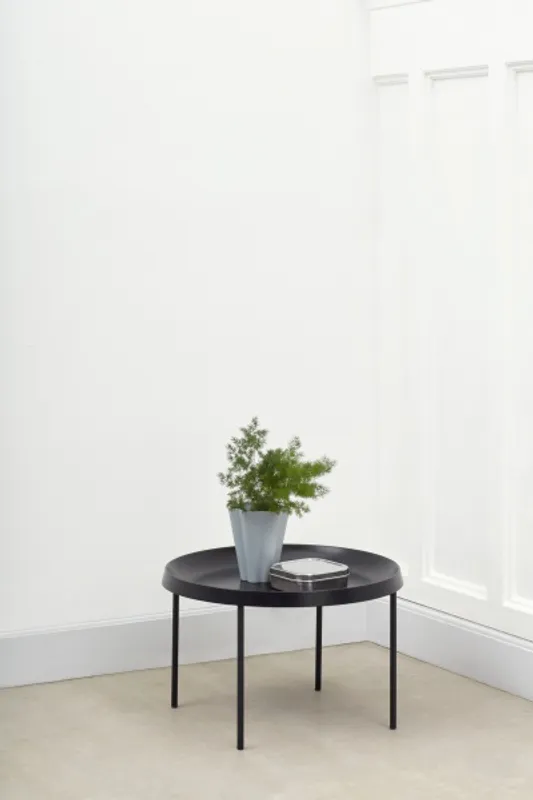 HAY Tulou Coffee Table, Black Ø55cm