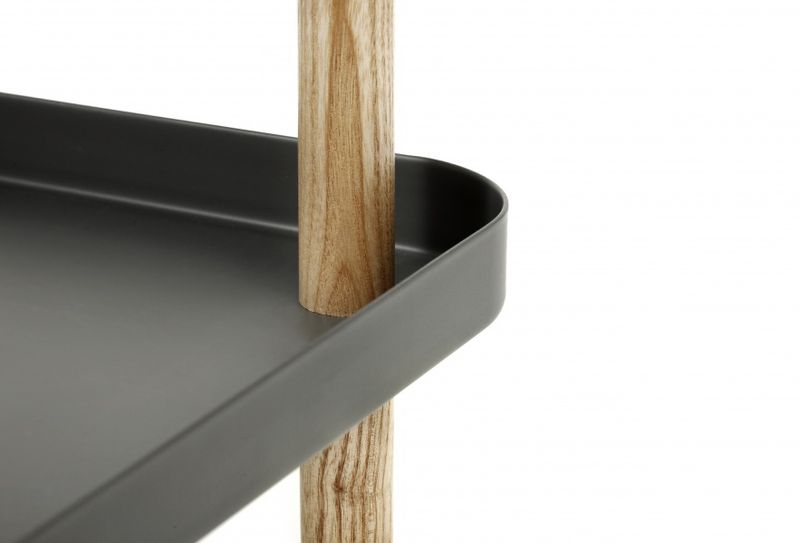 Normann Copenhagen Block Table, Dark Grey Grå Bord sidebord tralle