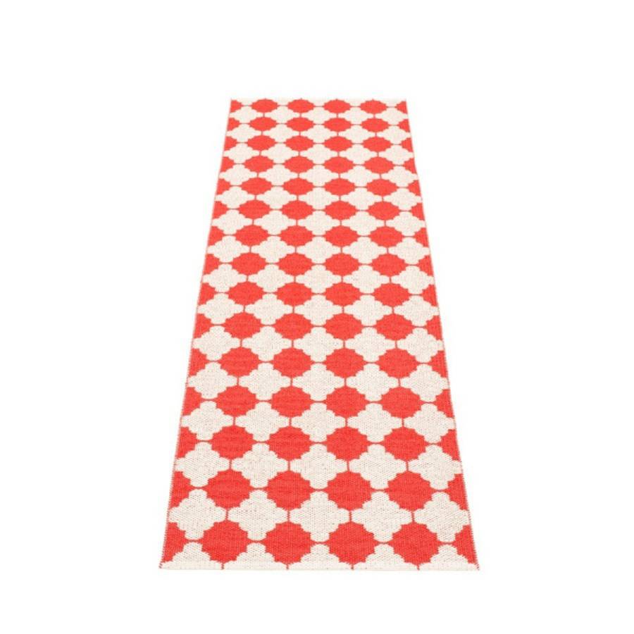 Pappelina Marre Gulvløper 70x225 Red/Mustard stripe