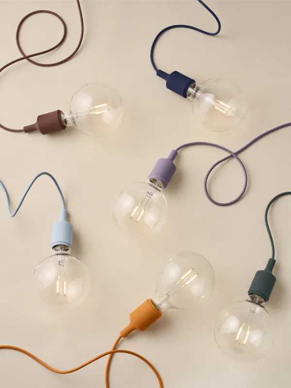 MUUTO E27 Pendant Lamp, Light Blue, Lys Blå Taklampe Pendel