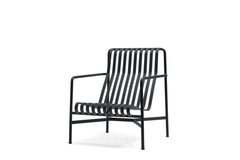 HAY Palissade Lounge Chair High, Anthracite Hagestol 