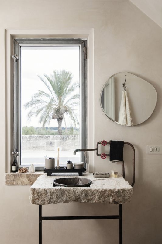 Ferm Living Pond mirror Brass, Small Messing