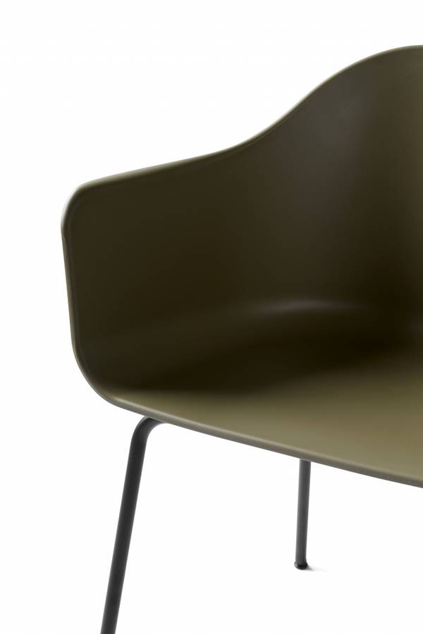 Audo Copenhagen Harbour Dining Chair, Black Steel base Spisestol