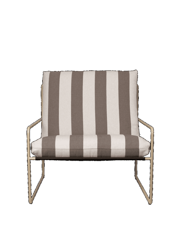 Ferm Living Desert Sofa 3 + 2 + 1 sittegruppe Stripe Cashmere Chocolate Utesofa
