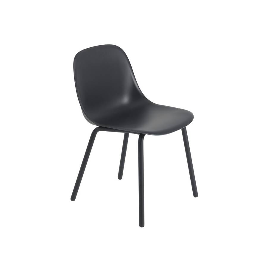 Muuto Fiber Outdoor Side Chair Black Svart Spisestol Utestol