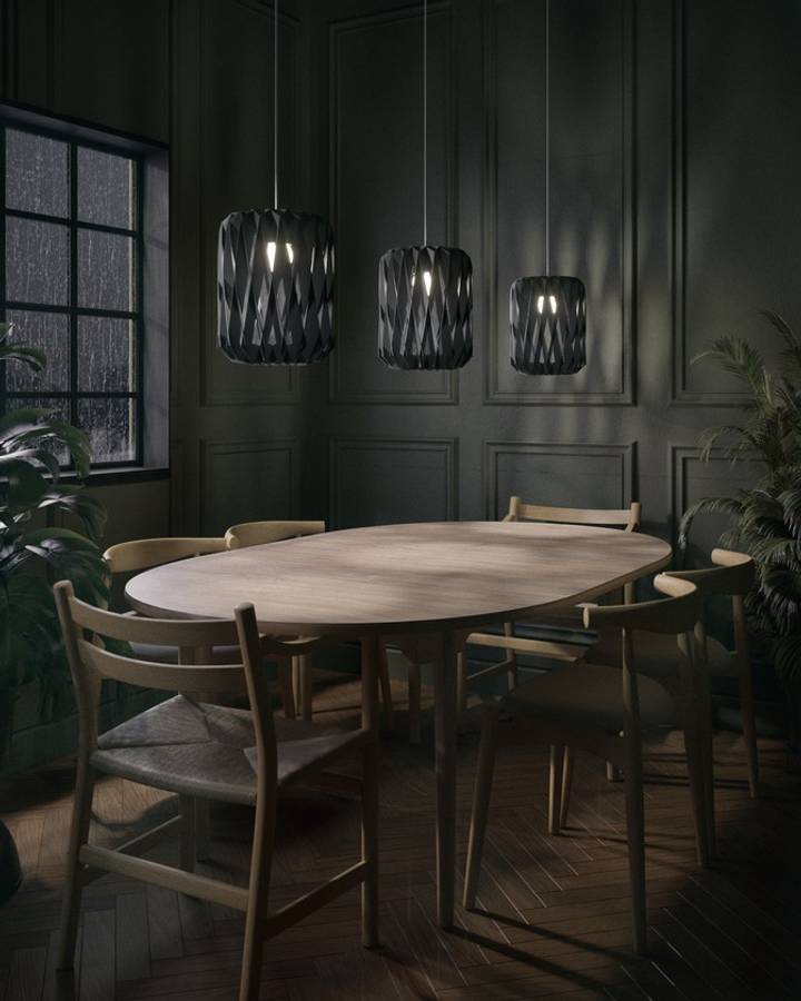 Pilke Signature 18 pendant Lamp Black, Svart Taklampe Pendel