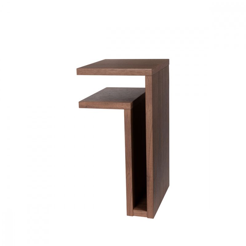 Maze F-Shelf Natural Walnut veneer Left, valnøtt, nattbord