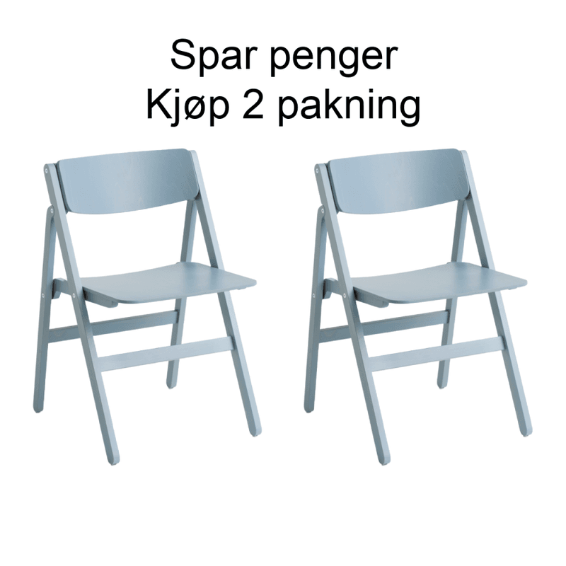 2 stk - HAY Backflip Chair Cloud Blue semi-transparent lacquered beech spisestol stol bøk