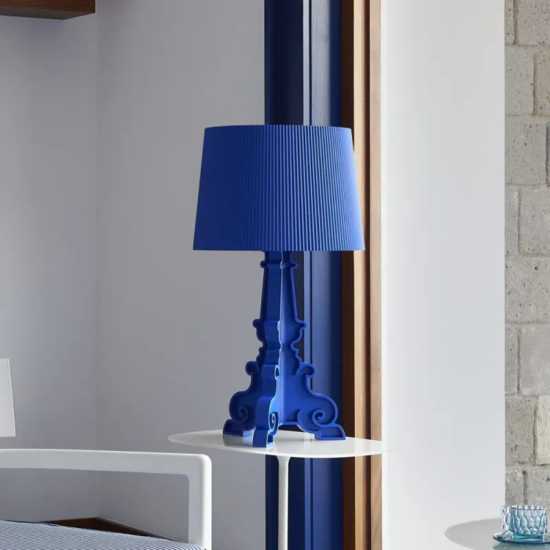 Kartell Bourgie Lampe, Blå bordlampe