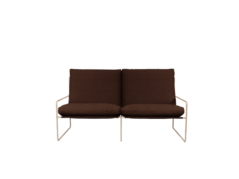Ferm Living Desert Sofa 3 + 2 + 1 sittegruppe Pure Bouclé - Cashmere Chestnut Utesofa