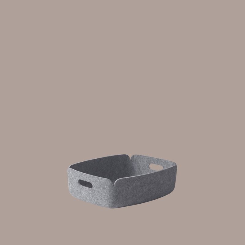 Muuto Tray Grey Melange, Grå Oppbevaringsbrett